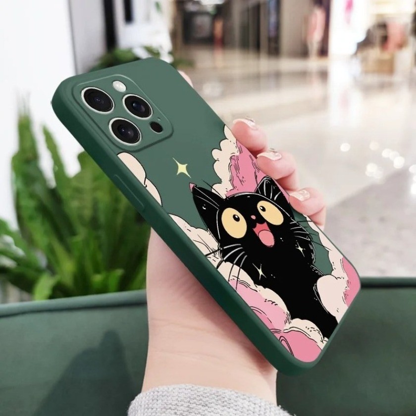 Ốp điện thoại hình mèo dễ thương hình đám mây cho Vivo V30 V29 V27 V40 Pro V30E V29E V27E V25E Ốp lưng TPU mềm chống sốc