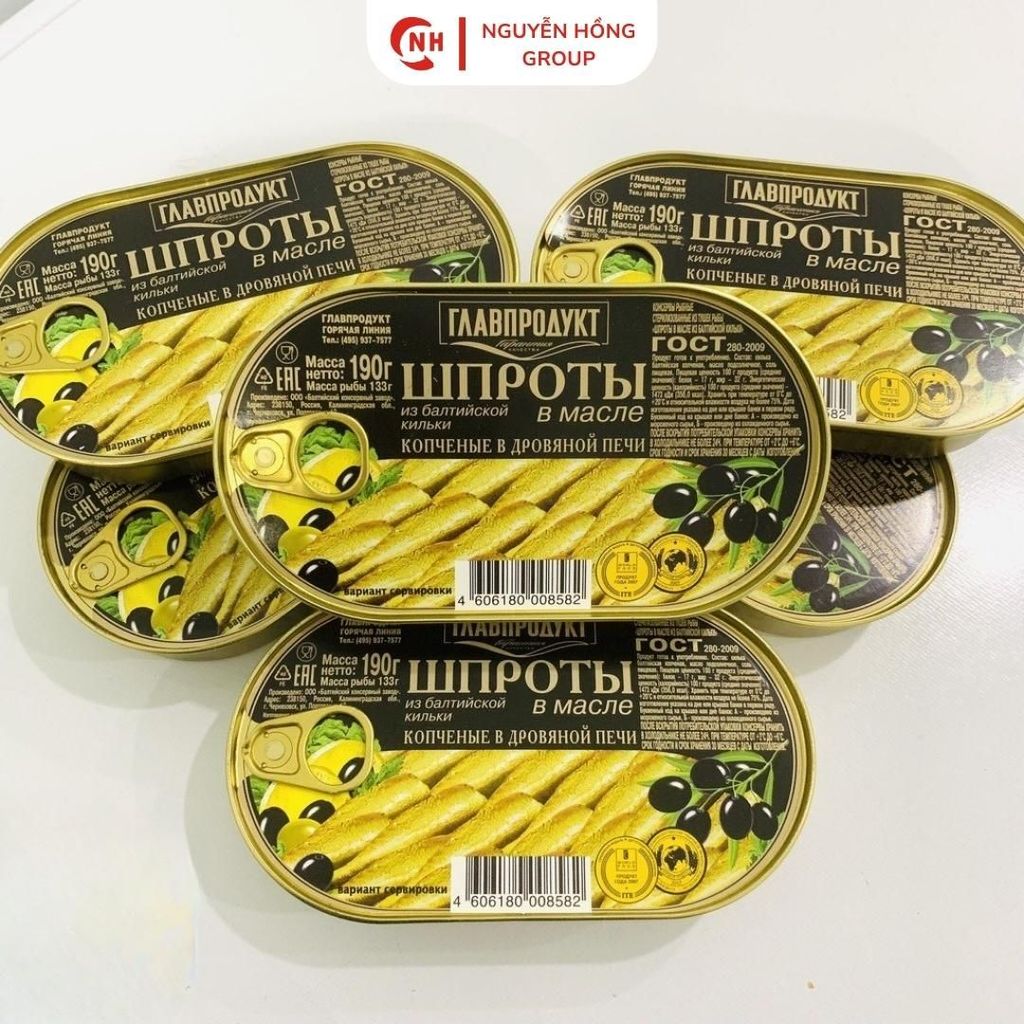 C NH Cá Trích Baltic Ngâm Dầu 175g Glavproduct Nhập Khẩu Nga Đồ Hộp Food Thức Ăn Hải Sản Đóng Hộp Cao Cấp
