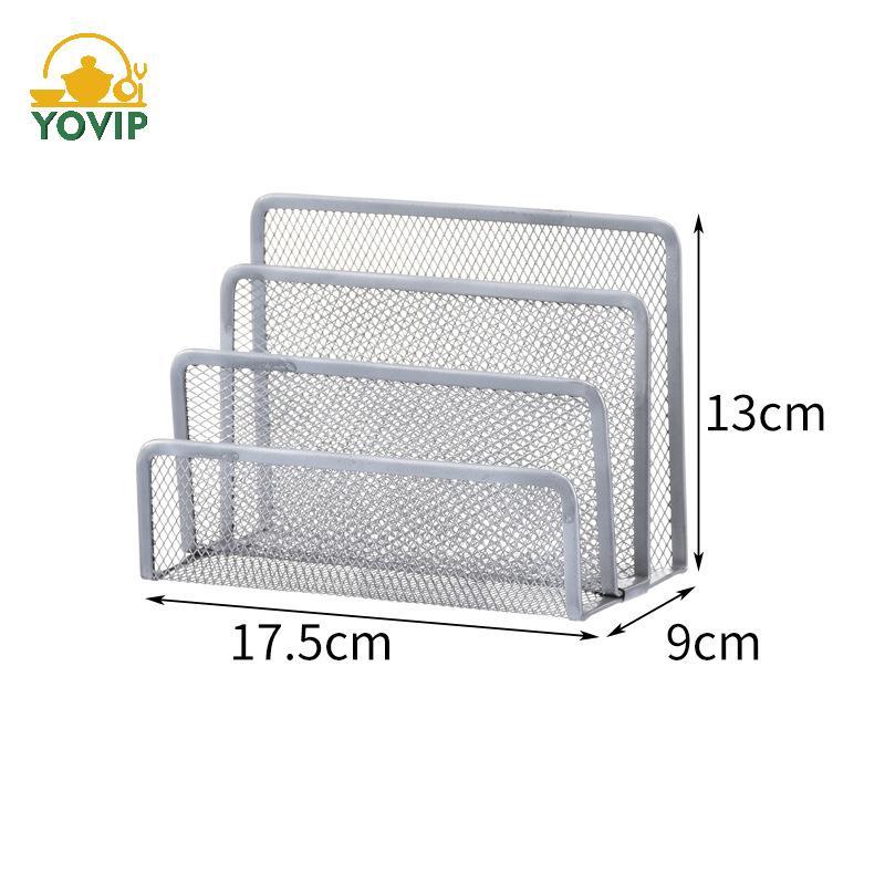 YOVIP Giấy Khay Sổ Tay Đứng Ra Bàn 3 Lớp Bla Kim Loại Sắt Lưới Giá Đỡ Cho Tạp Chí Tập Tin Sách Ra Tổ Chức Văn Phòng VN
