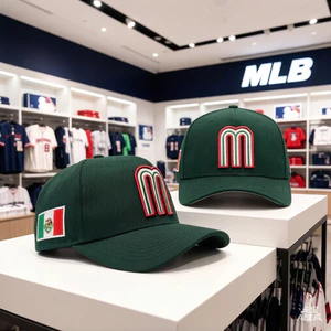 Áo snapback 9Forty A-Frame cổ điển bóng chày México, cờ México màu xanh đậm, unisex