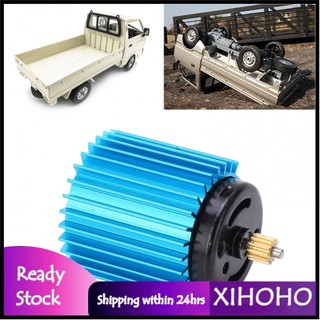 xihoho Shanrya RC 370 Motor + 52000 RPM Dễ dàng lắp đặt Kim loại Cánh quạt cân bằng chính xác cho WPL D12 (Màu xanh da trời)