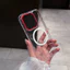 Dành Cho Oppo findx9 Ống Kính Đỏ Trong Suốt Ốp Lưng Điện Thoại Từ Tính Trong Suốt Cao x9pro