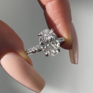 nhẫn đôi bạn thân nhẫn đôi Chính Hãng Nhẫn Moissanite Một Carat Bạc Bạch Kim - Quà Tặng Cầu Hôn Cho Vợ