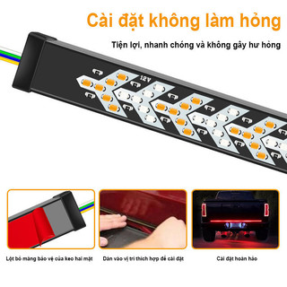 Dây Đèn Led Xương Cá Tín Hiệu 12V 1.2m/1.8m - Thiết Kế Cho Đa Dòng Xe Tải, Xe Hơi, Xe Khách Và Xe Con AIMVUKES