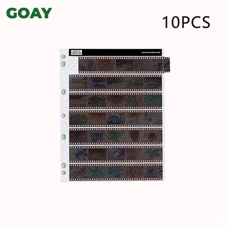GOAY 10 CÁI 135 / 120 Trang lưu trữ phim âm tính Túi không axit Phim màu trắng Bla & Trắng Trang bảo quản trượt Túi phim không axit VN