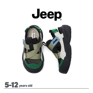 JEEP Upstream Chống Trơn Trượt Baotou Giày Sandal Trẻ Em Đi Biển Mùa Hè Bơi Thoáng Khí Bé Trai Bé Gái