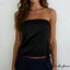 Áo ống ren chắp vá lệch vai backless bandeau, phù hợp mùa hè dành cho nữ