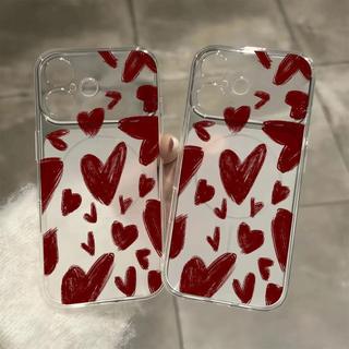 Red Love Full cho 16 trường hợp iPhone 17Air Corning Case 14/13/11Pro