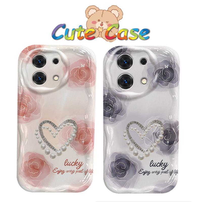 Ốp Lưng Cho Redmi Note 13 Pro 4G 5G POCO M6 Pro 4G Hoạt Hình Kem Silicone Cầm Tay 3D Hoạt Hình Dễ Thương Hoa Tình Yêu Vỏ Điện Thoại Chống Sốc