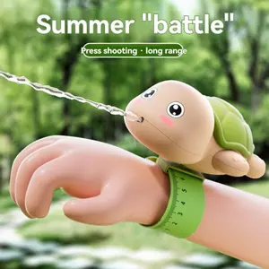 Rùa Mới Hình Cá Heo Vòng Tay Nước Squirter Hình Động Vật Cổ Tay Nước Squirter Cha Mẹ-Con Đi Biển Đồ Chơi saixit2vn