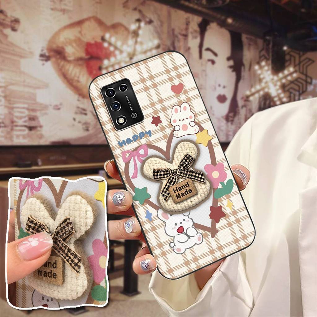 Ốp Mềm Thêu Ốp lưng ZTE Libero 5G ii / A103ZT Sang Trọng 3D Silicone TPU Chống Sốc Bền Chống Bụi Túi Điện Thoại Ốp Lưng Hoạt Hình Chống Thấm Nước Bọc Toàn Bộ ba Chiều