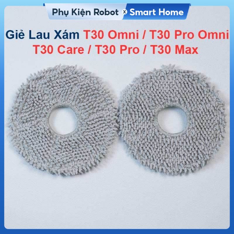 Phụ Kiện Thay Thế Robot Deebot T30 Omni, T30 Pro Omni, T30 Care, T30 Pro, T30 Max, Chổi Cạnh, Bộ Lọc, Túi Bụi & Giẻ Lau
