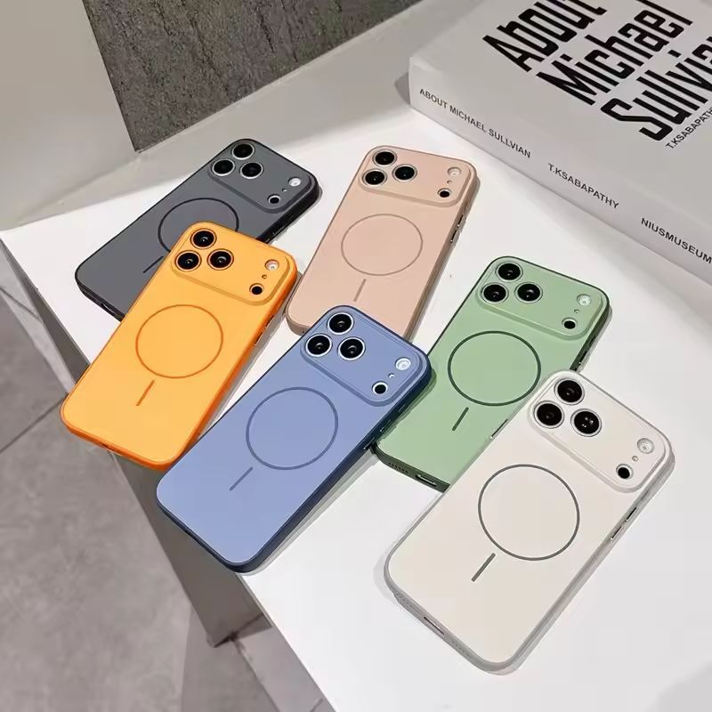 Ốp Lưng Silicon Chống Sốc Màu Sắc Nổi Bật Cho iPhone 17 16 Pro Max 17E 16E iP17 iP16 4G 5G 2026