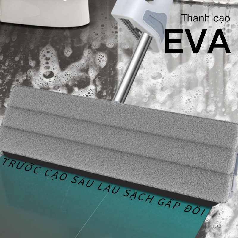 Cây Lau Nhà Tự Vắt 45cm Bàn Lau Lớn - Chổi Lau Nhà 3 Trong 1 (Lau Khô/Lau Ướt), Xoay 360°, Tiện Lợi, Đa Năng