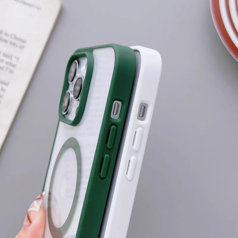 Ốp Lưng Iphone Trong Suốt Sạc Từ Tính , Chống Sốc, Bảo Vệ Camera - iP 7/8/X/XS/11/12/13/14/15/16/17/Plus/Pro/Max/Air