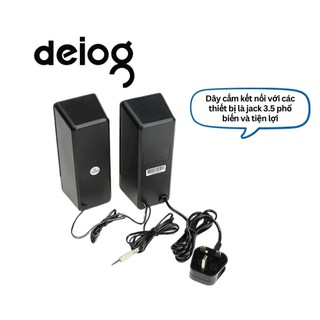 Loa vi tính SP S110 nhỏ gọn, âm thanh rõ, kết nối jack 3.5mm cho pc laptop văn phòng