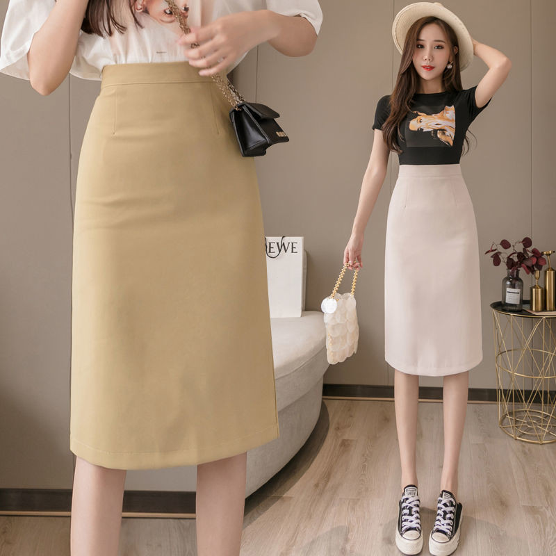 Váy bút chì midi đen dành cho văn phòng, thiết kế bodycon