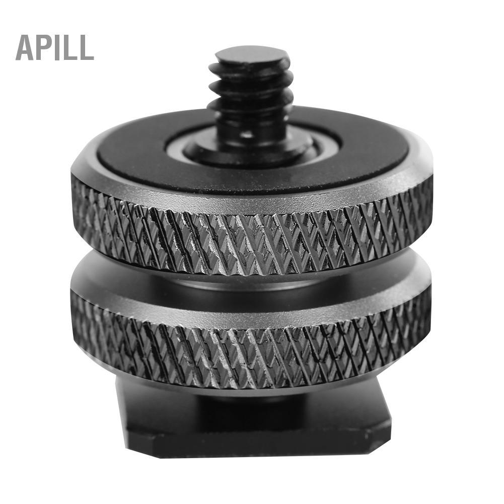 apill 3/8 đến 1/4 Vít gắn micro có độ bền cao cho phụ kiện máy ảnh Flash Hot Shoe