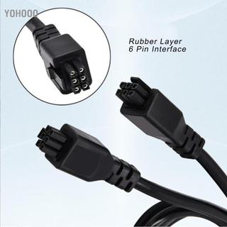 Yohooo Cáp nối dài yohooo Fafeicy AMS dài 2m 5 mm OD Dây đồng PVC cho phòng thí nghiệm X1 P1 P1P P1S H2D Máy in 3D với đầu nối 6 chân Nam sang Nữ