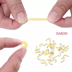 DARON 30 Cái / hộp Mồi Câu Cá Maggot Mềm, Chất Liệu Mềm Mô Phỏng Chắc Chắn Và Bền Mồi Bánh Mì, Mini Bionic Thiết Kế Mô Phỏng Giun Nhân Tạo Câu Cá Nước Mặn