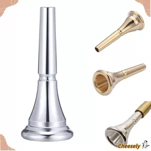 Ống ngậm còi kiểu Pháp CHEESELY, Miệng kiểu Pháp có thể tái sử dụng, Ống ngậm còi đồng bền mạ bạc cho người mới bắt đầu Trumpet