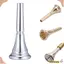 Ống ngậm còi kiểu Pháp CHEESELY, Miệng kiểu Pháp có thể tái sử dụng, Ống ngậm còi đồng bền mạ bạc cho người mới bắt đầu Trumpet