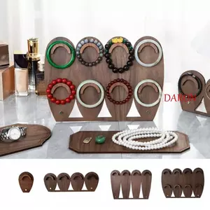 DARON Vòng Tay Khay, Hộp Bảo Quản Vòng Cổ Gỗ Đế Trưng Bày, Di Động Tổ Chức Đồ Trang Trí Tay Lắc Tay Vòng Tay Giá Trưng Bày Trang Sức Người Tổ Chức