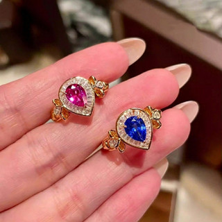 Giọt nước corundum nhẫn nữ - Style Dopamine