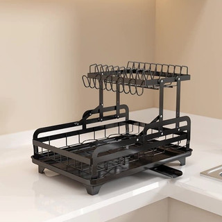Giá đựng Bát đĩa Kệ Đựng Chén Cốc Đa Năng Cho Bếp Chống Gỉ Kệ 2 Tầng Thả Rau Kệ đựng Bát đĩaĐa Năng