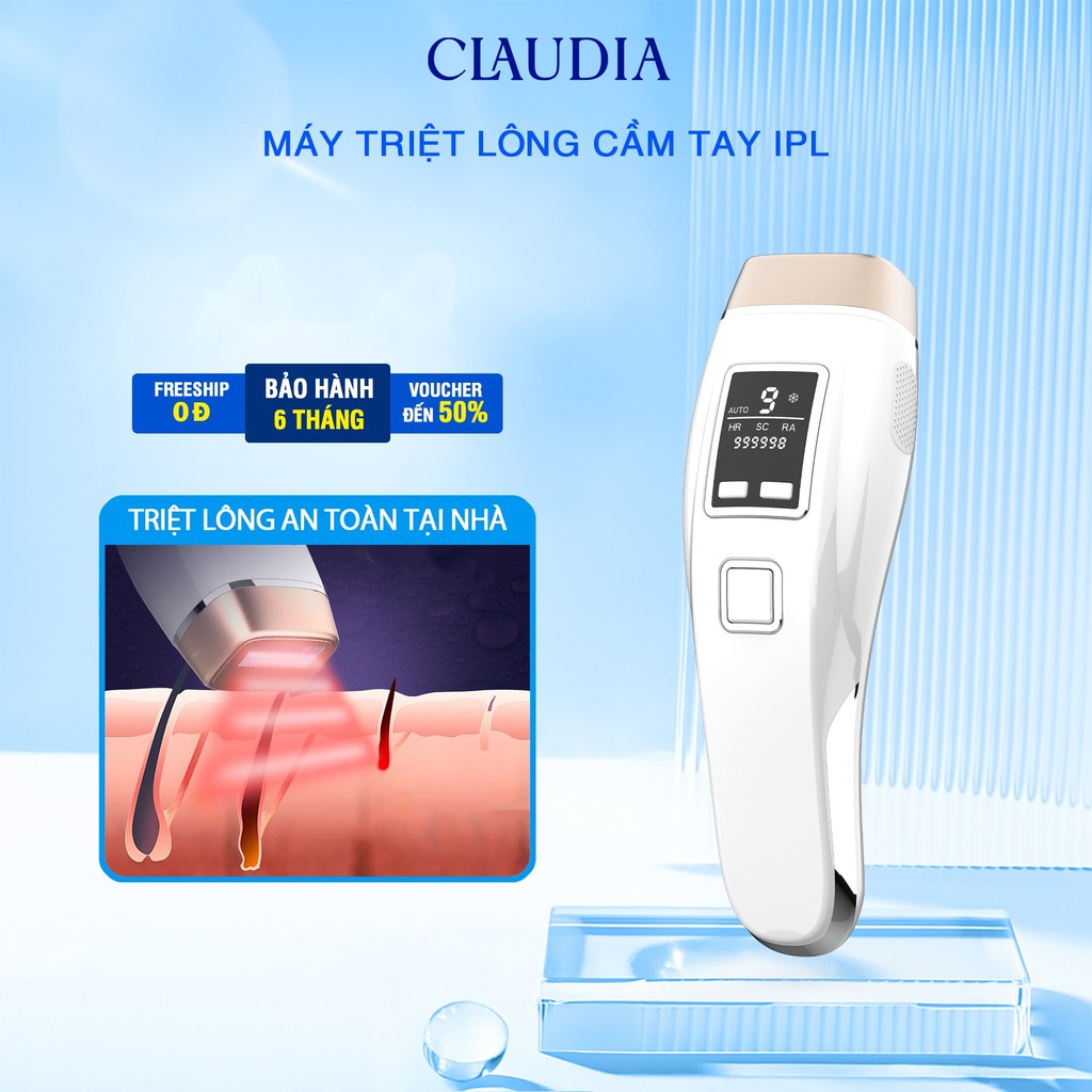 máy triệt lông máy tẩy lông cầm tay triệt lông bằng xung động ánh