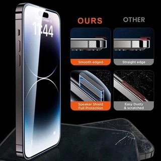Kính cường lực tự dán chống nhìn trộm có khung tự dáncho iPhone 16 17 15 14 13 12 11 Pro Max XS XR XSMAX 6S 7 8 Plus SE