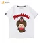 Áo thun tay ngắn nam nữ mùa hè họa tiết Monchhichi từ cotton nguyên chất