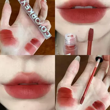Colorkey colorkey colorkey Nhung Son Môi Matte 608 Matte Lip Glaze Lip Mud Nhỏ Đen Gương Bóng Nước Sương Son Bóng Nữ