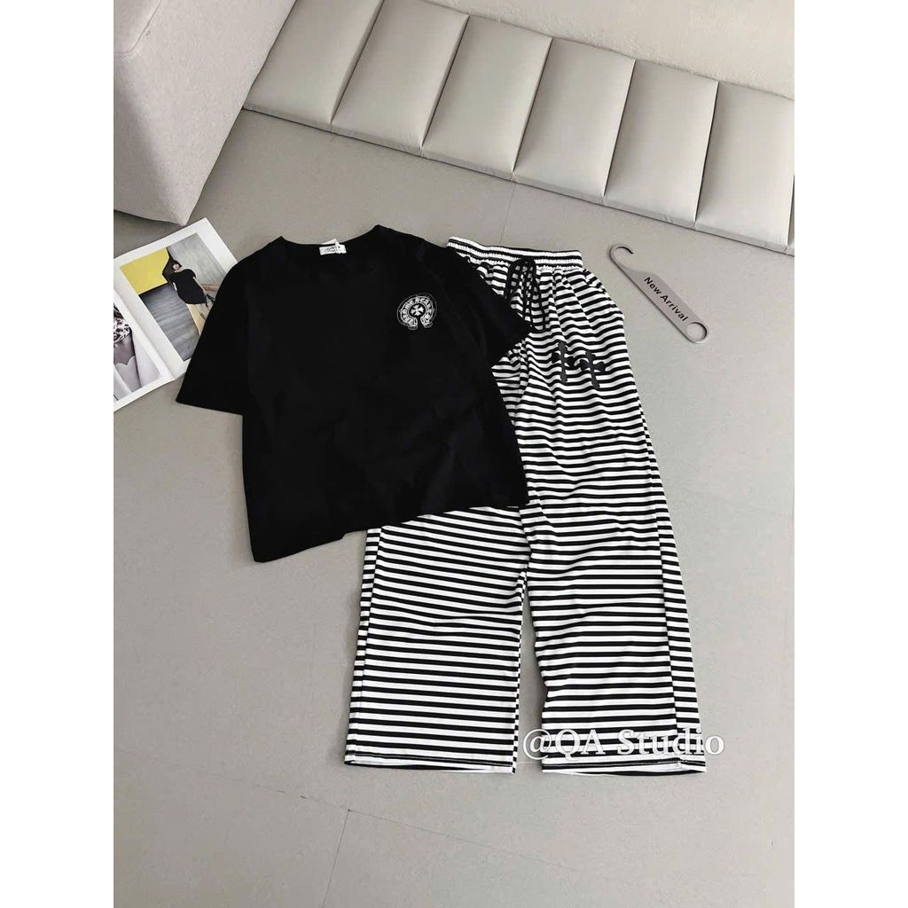 Áo phông basic tay lỡ unisex nam nữ form rộng chữ thập in ng ự c -chang3158