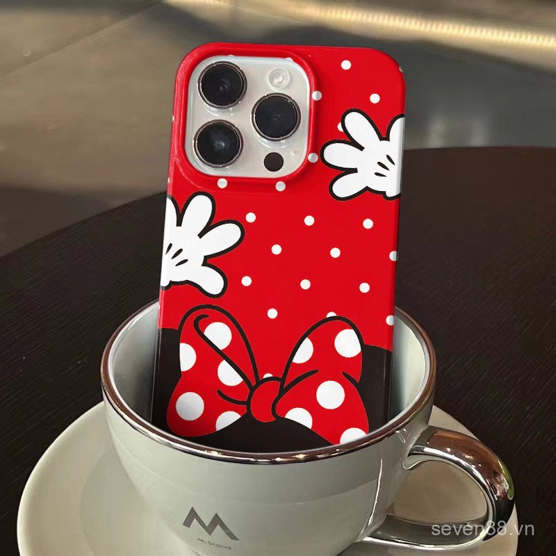 Ốp Điện Thoại Thích Hợp Cho iPhone 7 8 X XS XR XSMAX 11 12 13 14 15 16 17 Pro max Plus Air Original Red Minnie Vỏ Bảo Vệ Chống Sốc Bao Gồm Tất Cả S5OM