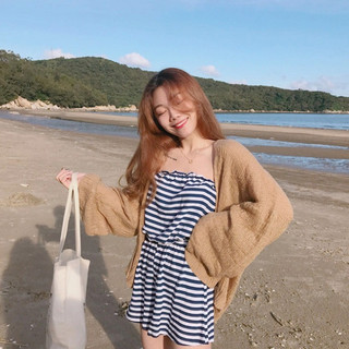 Nova-Áo khoác ngắn tay dài, mỏng nhẹ, chống nắng mùa hè dành cho nữ, áo cardigan dệt kim