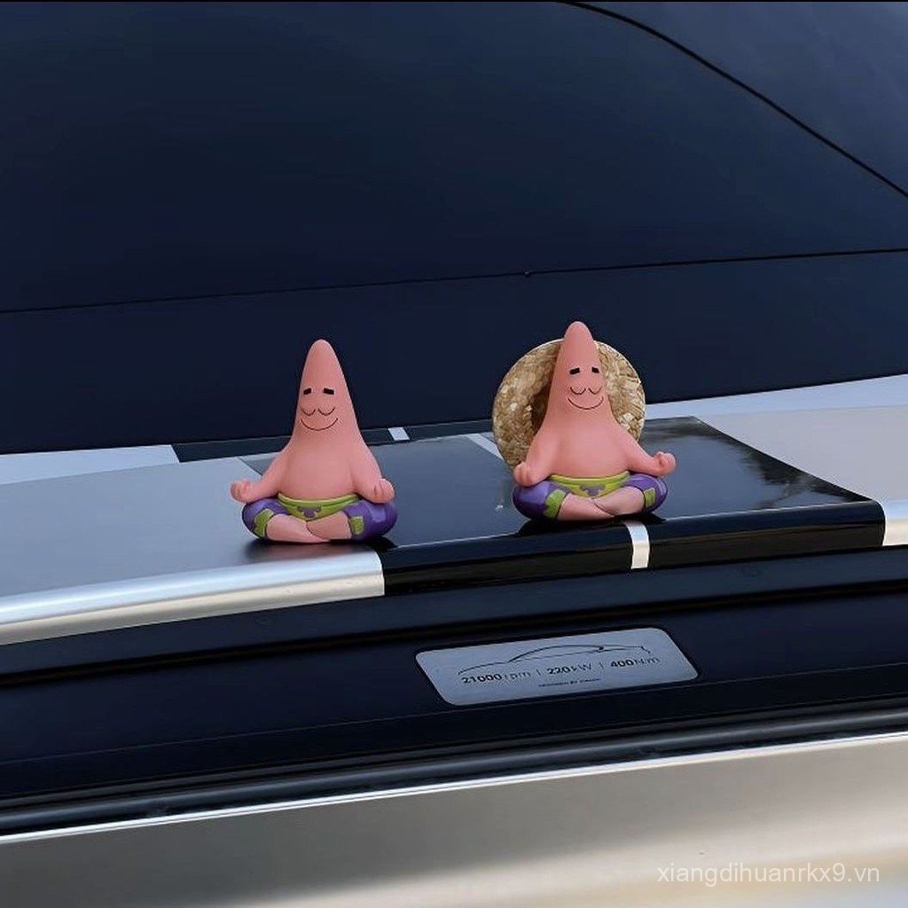 SpongeBob SquarePants Anime Hàng Hóa Patrick Star Bình Tĩnh Và Đến Với Sáng Tạo Đuôi Xe Đồ Trang Trí Xe Ô Tô Các Bức Tượng Nhỏ Ngộ nghĩnh Mái Ô Tô Các Bức Tượng Nhỏ Để Bàn Đồ Trang Trí Quà Tặng Sinh Nhật