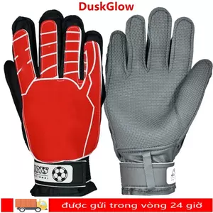 Găng tay thủ môn bóng đá DUSKGLOW chống trượt, làm từ cao su dày PU, phù hợp cho trẻ em
