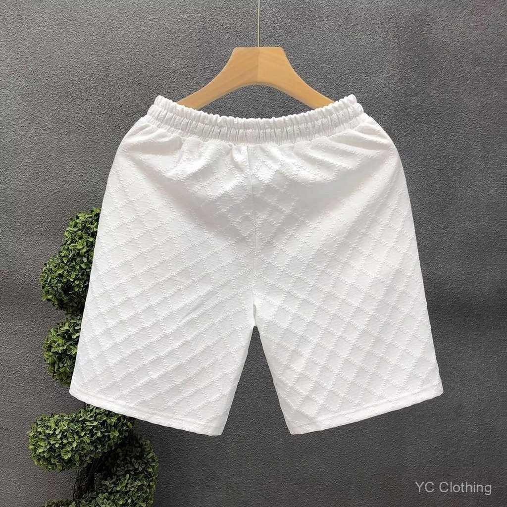 Quần Short Nam Dáng Rộng, Sọc Dài Mỏng Lег, Phù Hợp Mặc Ngoài Trời Mùa Hè
