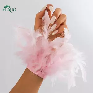 Vòng tay trang trí lông vũ nhiều màu sắc cho Nail và Photography - Springevenstar