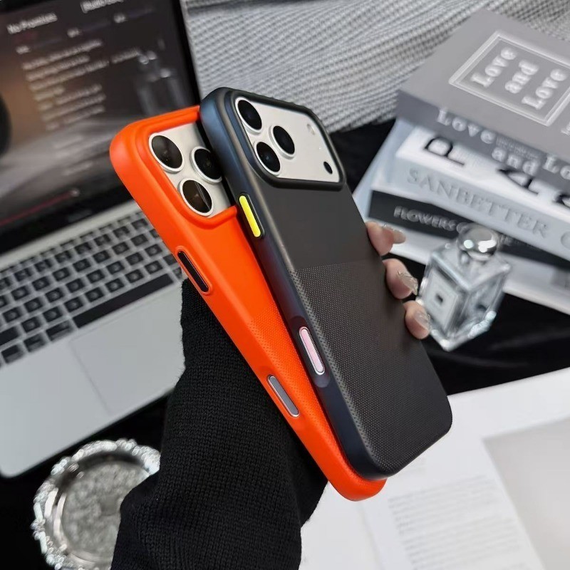 Lỗ Lớn Mờ Hút Từ Tính Tích Hợp Ốp Điện Thoại Đổ Xô Thích Hợp Cho IPhone 17 16 15 14 13 12 11 Pro Max Plus Ốp lưng Ốp Lưng