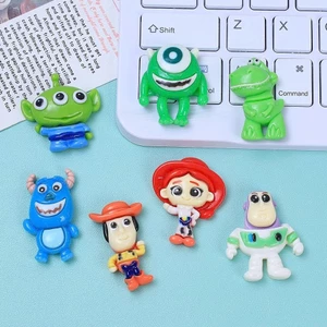 Set Charm Hoạt Hình Pixar Dễ Thương – Toy Story Buzz Lightyear Woody Jessie Kết Hợp Quái Vật Xanh Kawaii size to đẹp