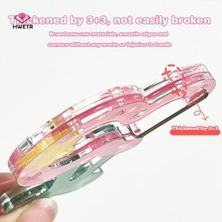 HWETR Acrylic Rỗng Hình Trái Cây Nữ Trang Móc Khóa Túi Quyến Rũ Phụ Kiện Carabiner Bapa Mặt Dây Chuyền Sổ Tay Trang Trí Quà Tặng Móc Khóa