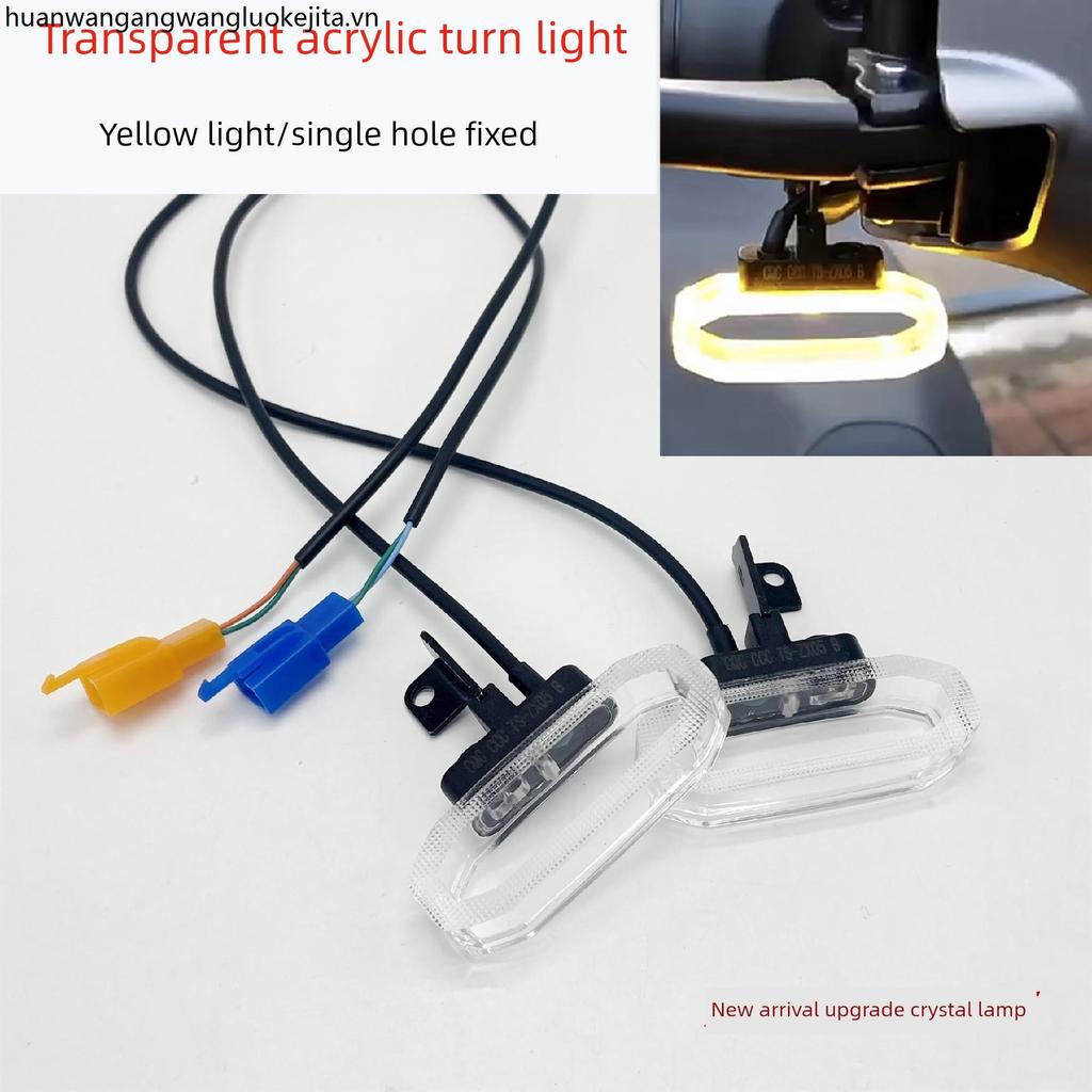 Xe Điện 12v Trong Suốt Acrylic Siêu Sáng Chống Thấm Nước Hai Dây Tín Hiệu Thích Hợp Cho Mũi Tên Vàng Emma Sửa Đổi Các Bộ Phận