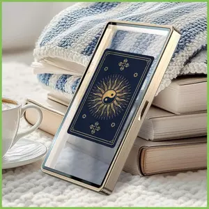 Tay áo cho thẻ Vỏ trưng bày từ tính bằng kim loại Hộp đựng thẻ từ tính để giao dịch Bộ sưu tập Poker phân loại thể thao gelhvn