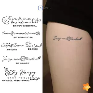 Tờ Decal TattooTemporary Hoa Bướm Chịu Nước, Thiết Kế Yêu ThươngFromBodyArt