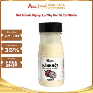 Bột Hành Vipep Lọ 70g, Gia Vị Nấu Ăn Dùng Để Ướp Thịt Cá Và Hải Sản Tăng Vị Thơm Ngon