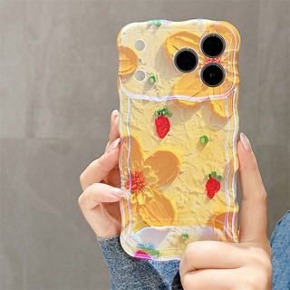 Tranh sơn dầu hoa cho iphone17 17promax 16promax 15promax 14 / 13 / 15 / 16pro iphone13 TPU mới chống bụi