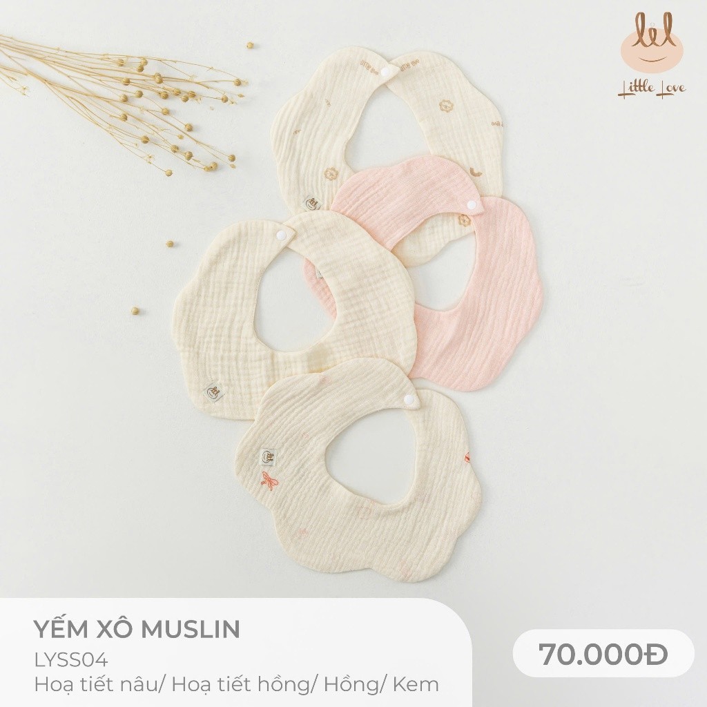 Yếm xô muslin dành cho bé Lil Little Love (LYSS04)