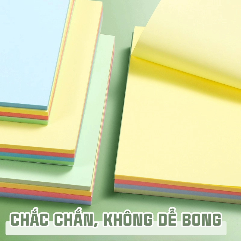 Giấy Nhớ Ghi Chú Nhiều Màu – 100 Tờ Giấy Note Dán Được, Dùng Đánh Dấu Sách Vở Dễ Dàng